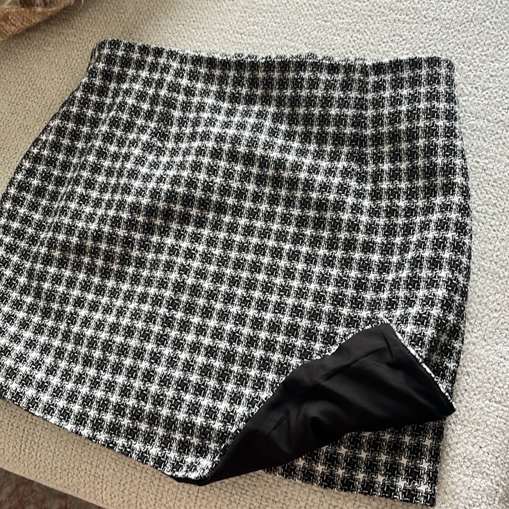 Pink Lily Tweed Skirt